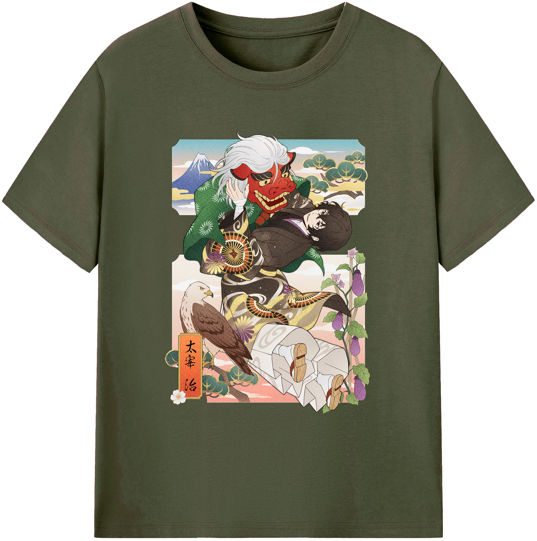 （画像用） 文豪ストレイドッグス Bungo Stray Dogs 綿100％ メンズ半袖Tシャツ｜肌触りやわらか＆通気性